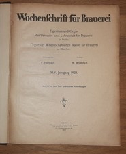 Wochenschrift für Brauerei