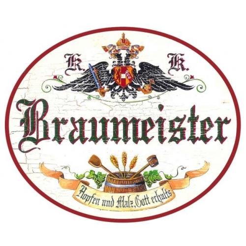 Braumeister nostalgieschild - braumeister,