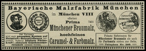 Reklame 1904 bayrische - reklame,