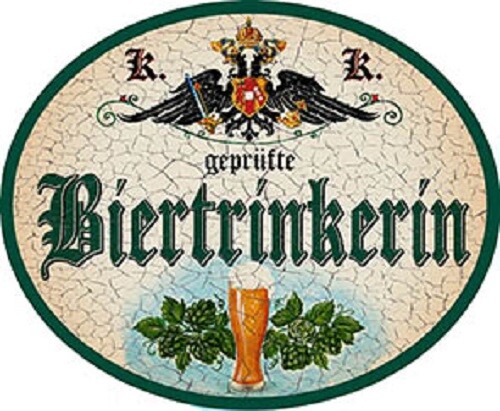 Biertrinkerin - , +