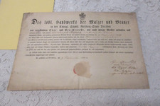 1844 DRESDEN URKUNDE der