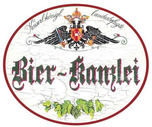 Bier kanzlei nostalgieschild - bier,