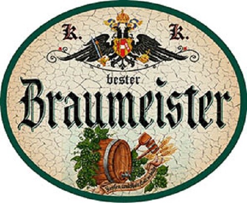 Braumeister nostalgieschild - braumeister, +