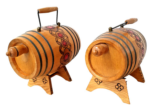 Bier oder weinfaß aus - holz,
