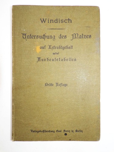 Untersuchung des malzes - des,